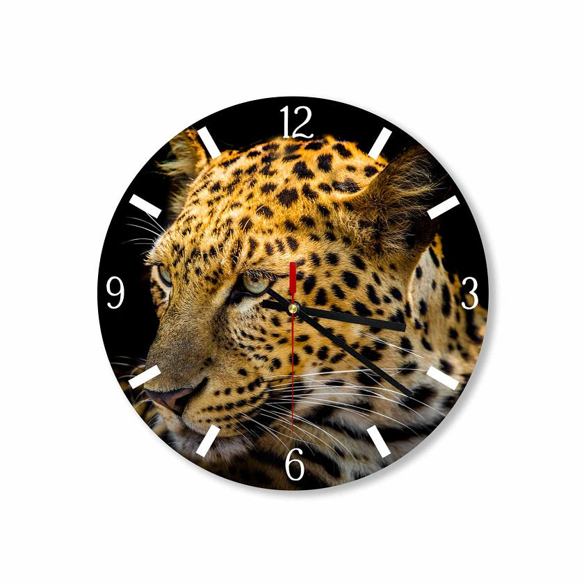 Leopard Round Wall Clock