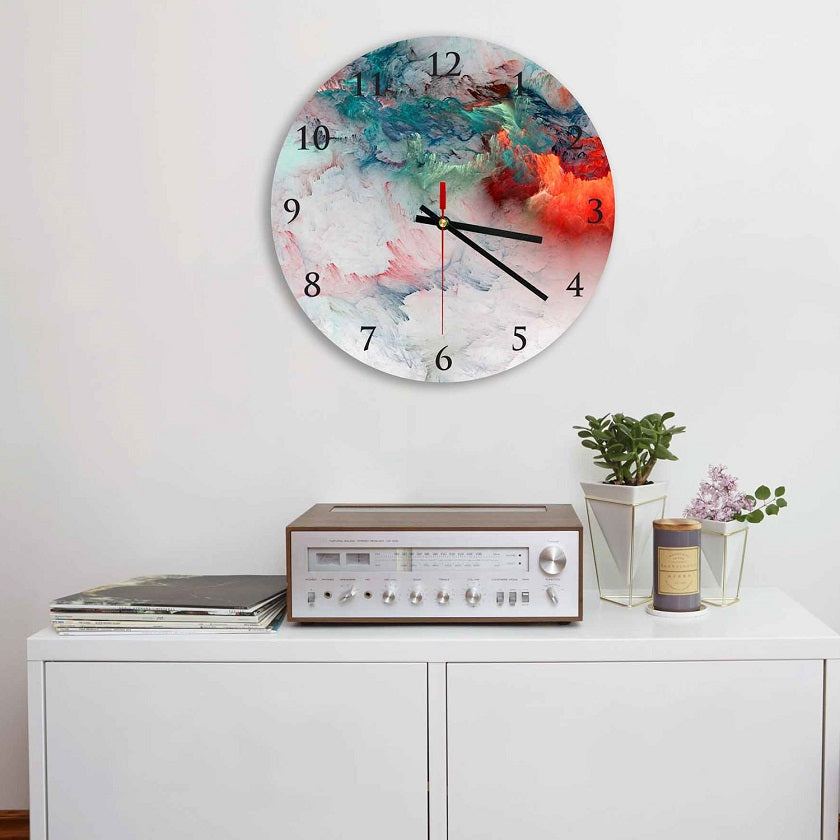 Abstract Round Wall Clock