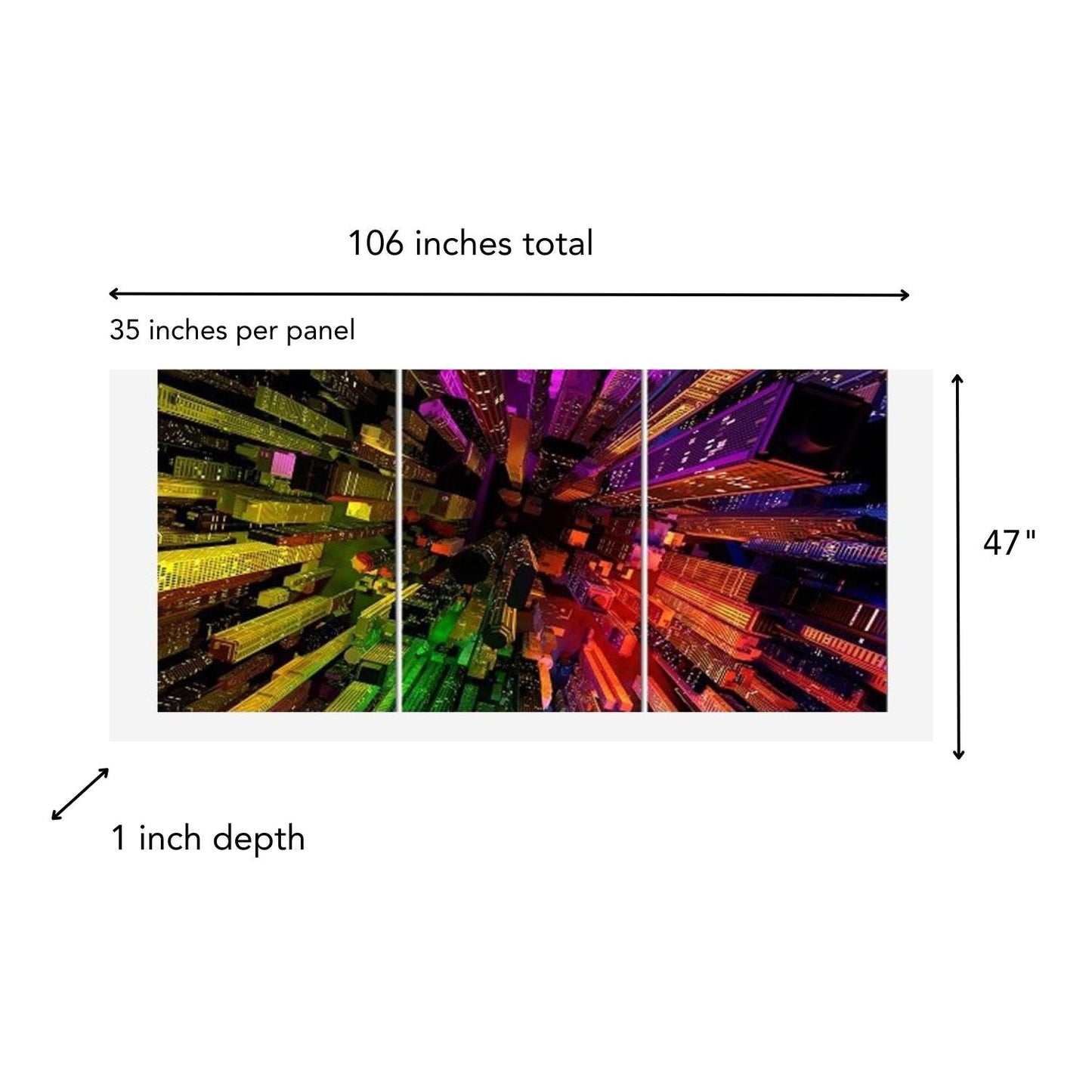 Colorful Architecture Perspective Acrylic Print