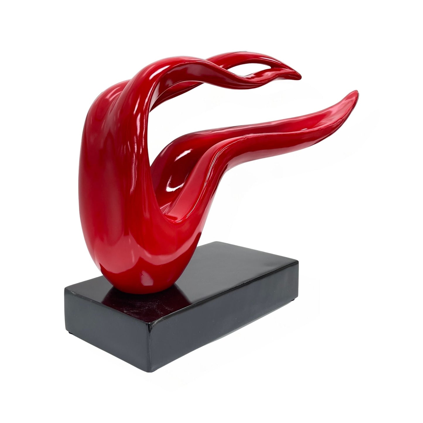 RAALS Abstract Ribbon Statue in Red