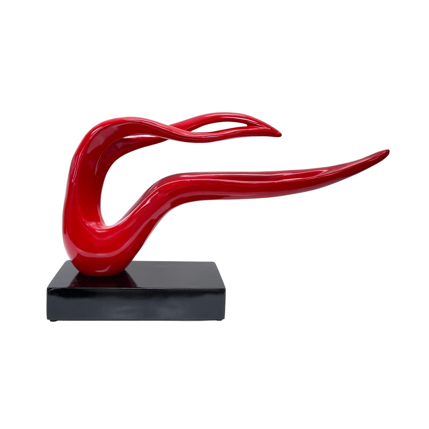 RAALS Abstract Ribbon Statue in Red