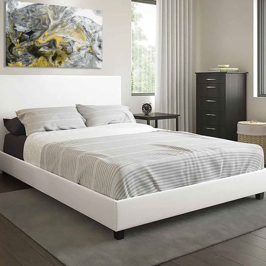 Modern Queen Bed White