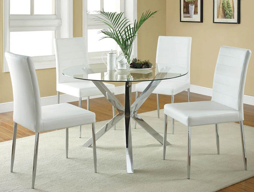 VANCE Glass Top Round Table