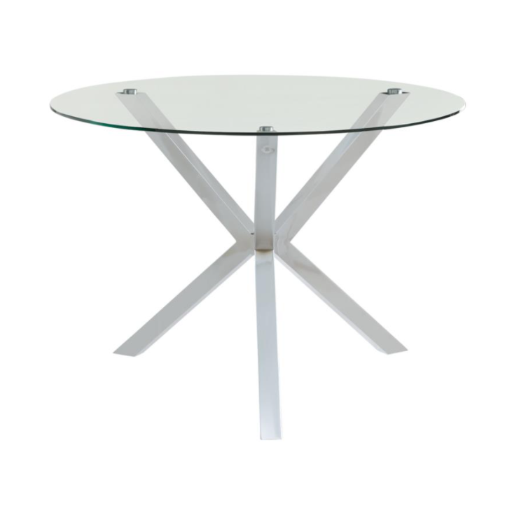 VANCE Glass Top Round Table