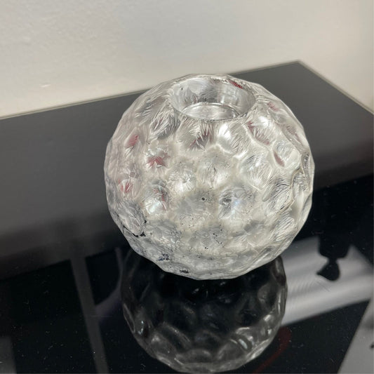 Hammered Silver Tealight Candleholder