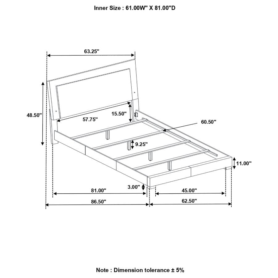 Glossy White Felicity Beds