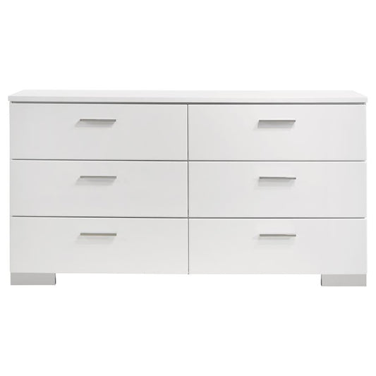 FELICITY Glossy White Dresser