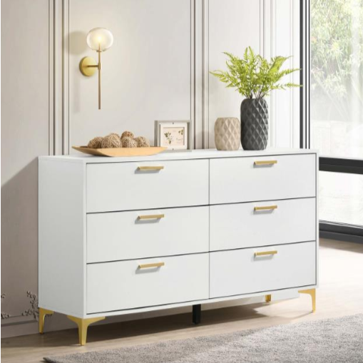 6-drawer Dresser White