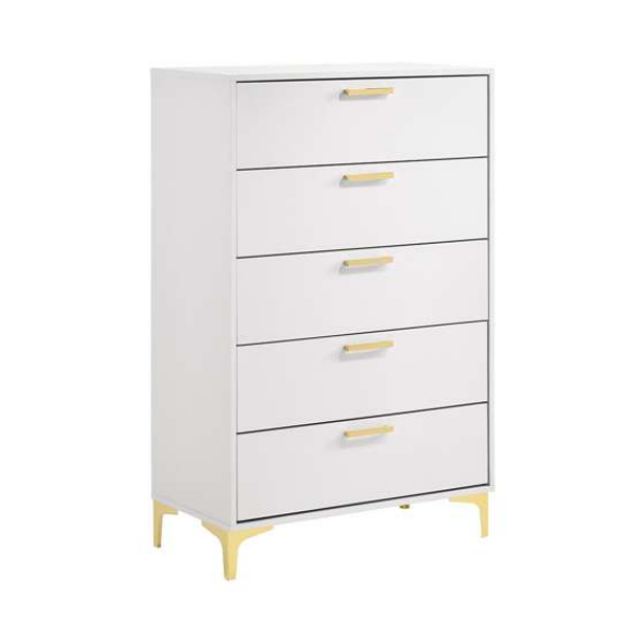 5-drawer Chest White