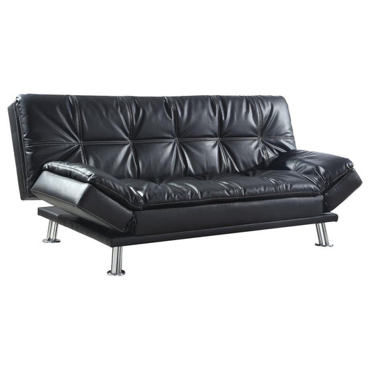 DILLY Black Futon Sofa Bed