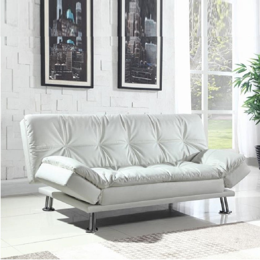 DILLY Off White Futon Sofa Bed