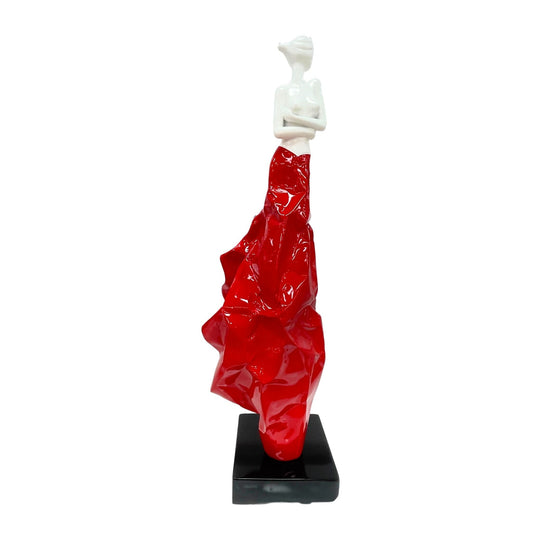 Woman with Red Skirt Statue