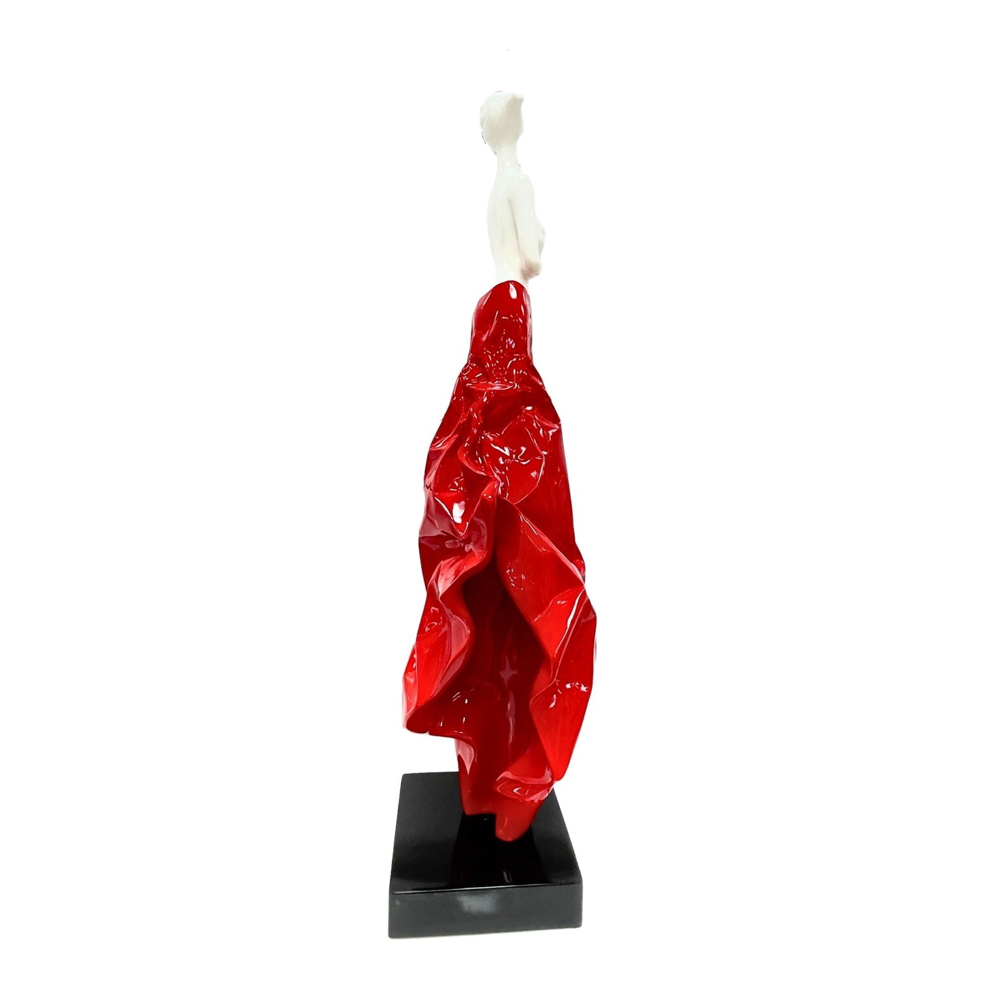 Woman with Red Skirt Statue