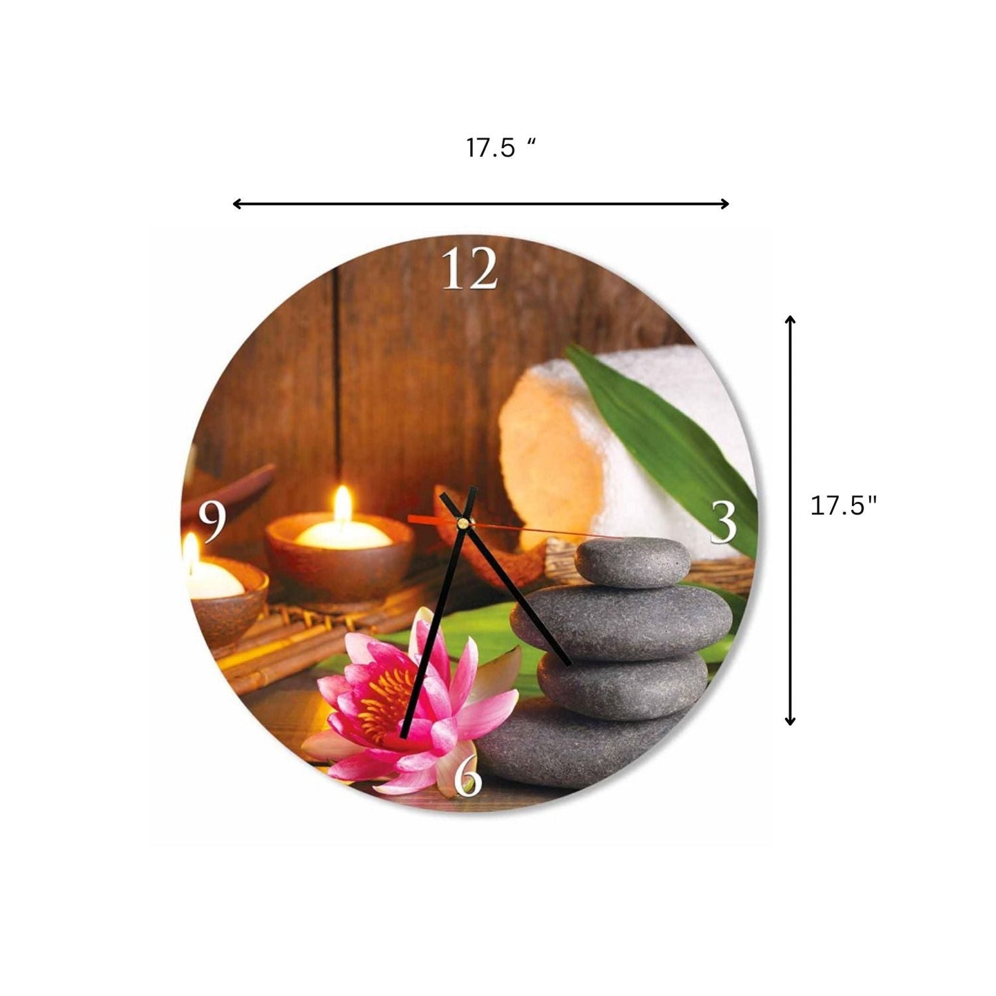 Spa Round Wall Clock