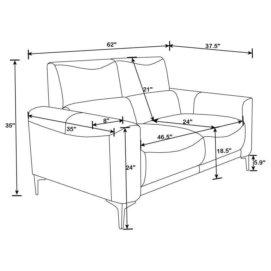 GLEN Collection Taupe Sofa Set