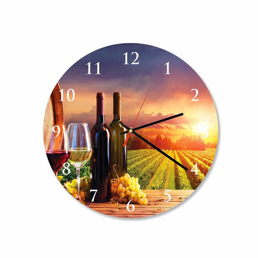 Vineyard Round Wall Clock