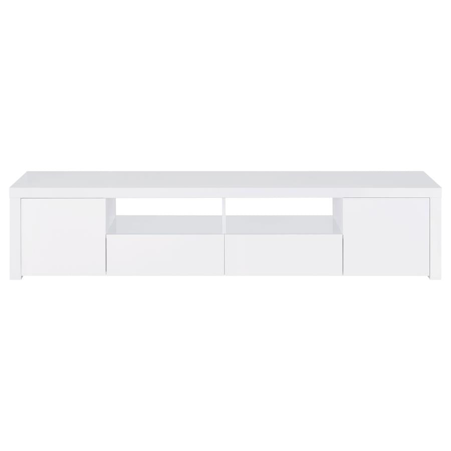 STAS Modern TV Stand Glossy White