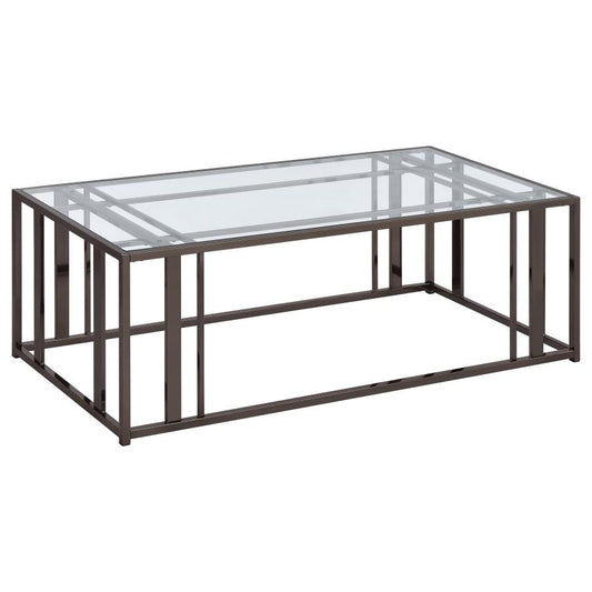 ADRIAN Black Nickel End Table