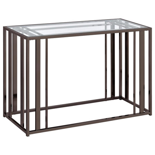 ADRIAN Black Nickel End Table