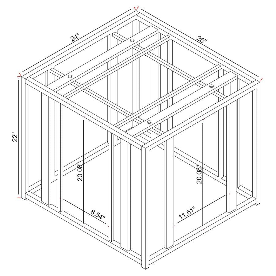 ADRIAN Gold End Table