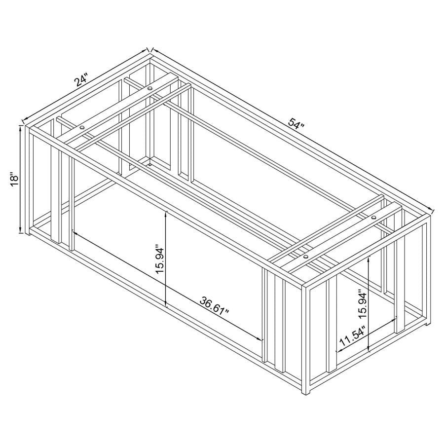 ADRIAN Black Nickel End Table