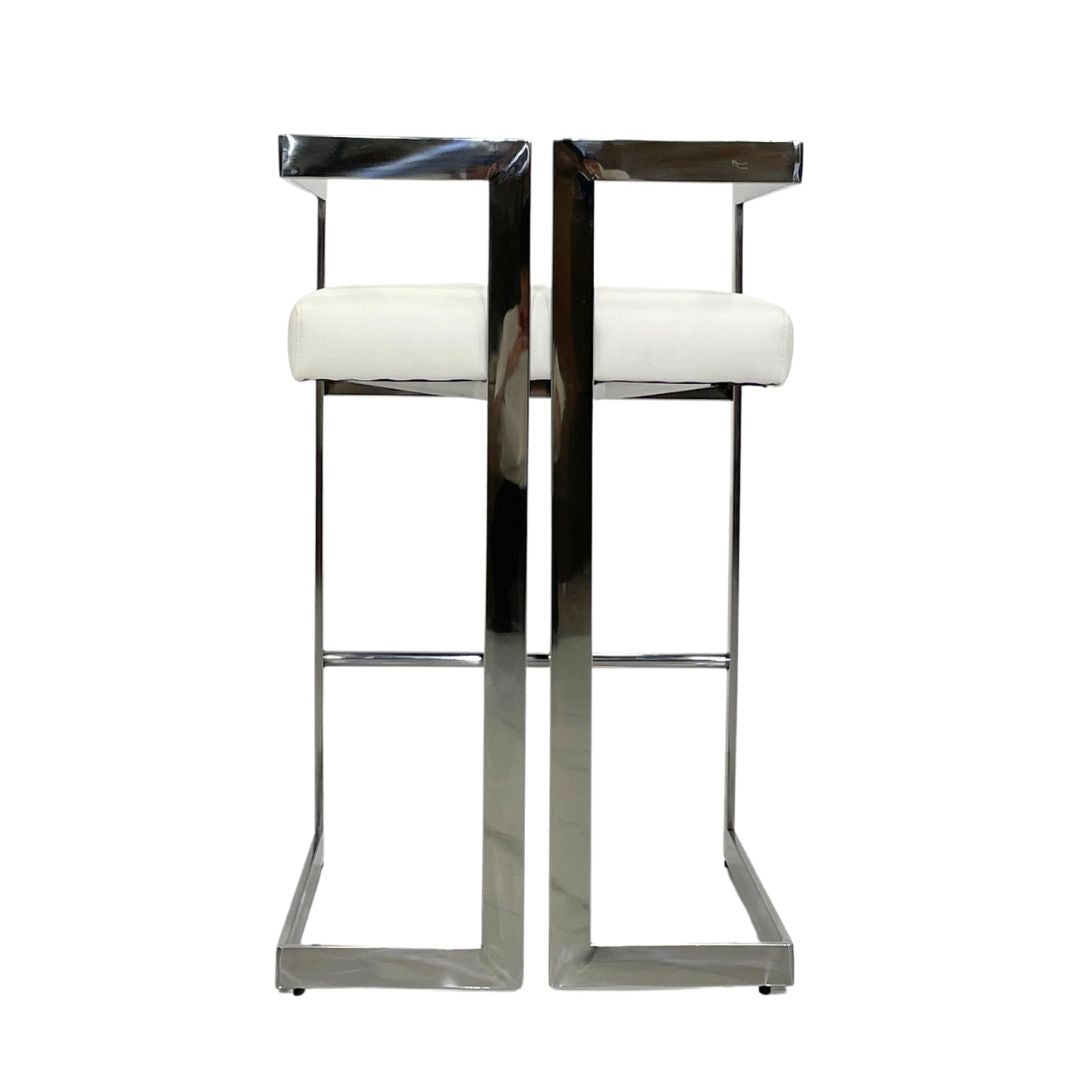 TURIN Silver Counter Stool