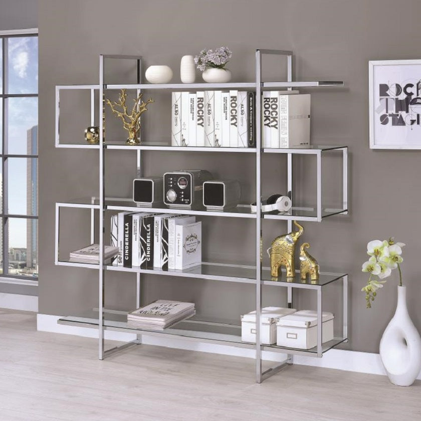 ELMA Glass and Chrome Shelf Divider