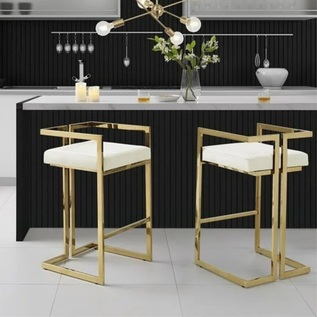 TURIN Gold Counter Stool