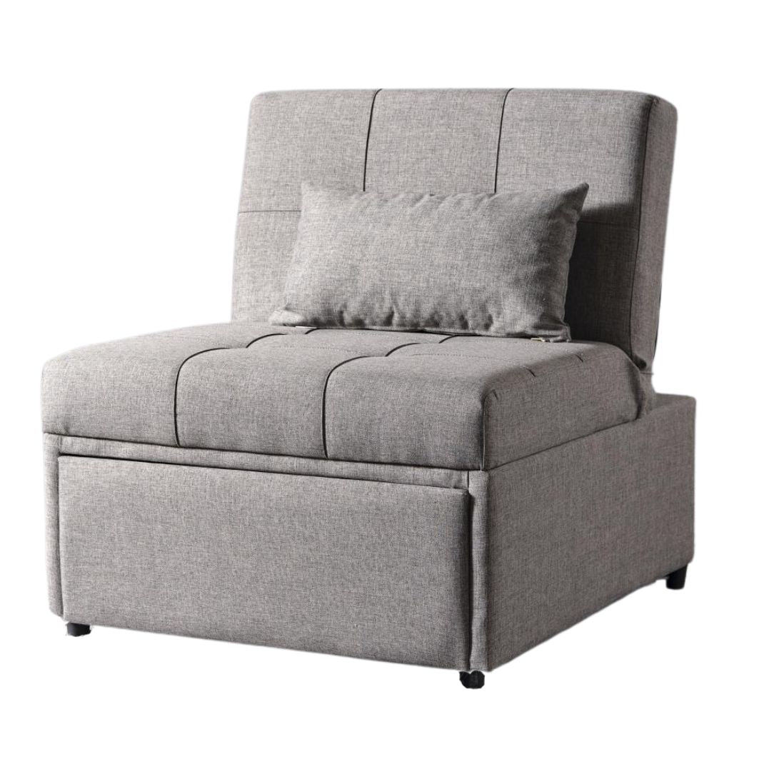 Mello Grey Pull Out Sleeper Chair