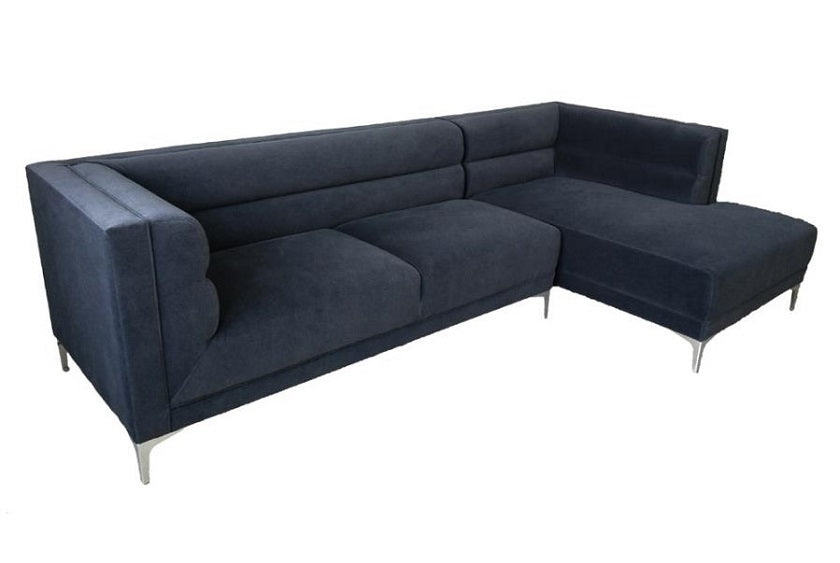 INDIGO Charcoal Velvet Sectional