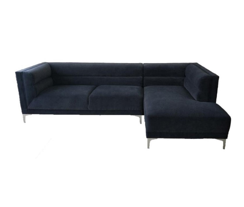 INDIGO Charcoal Velvet Sectional