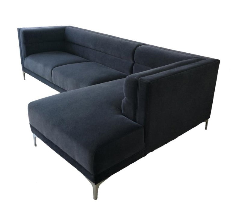 INDIGO Charcoal Velvet Sectional