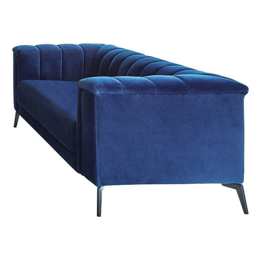 CHARLES Blue Velvet Chair