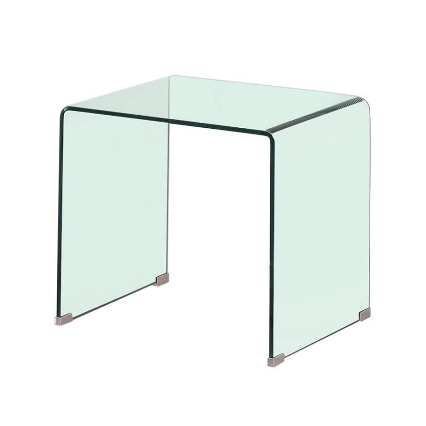 REPLAY Curved Glass End Table