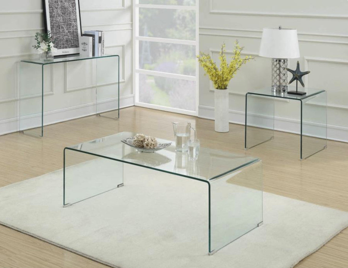 REPLAY Curved Glass Coffee Table