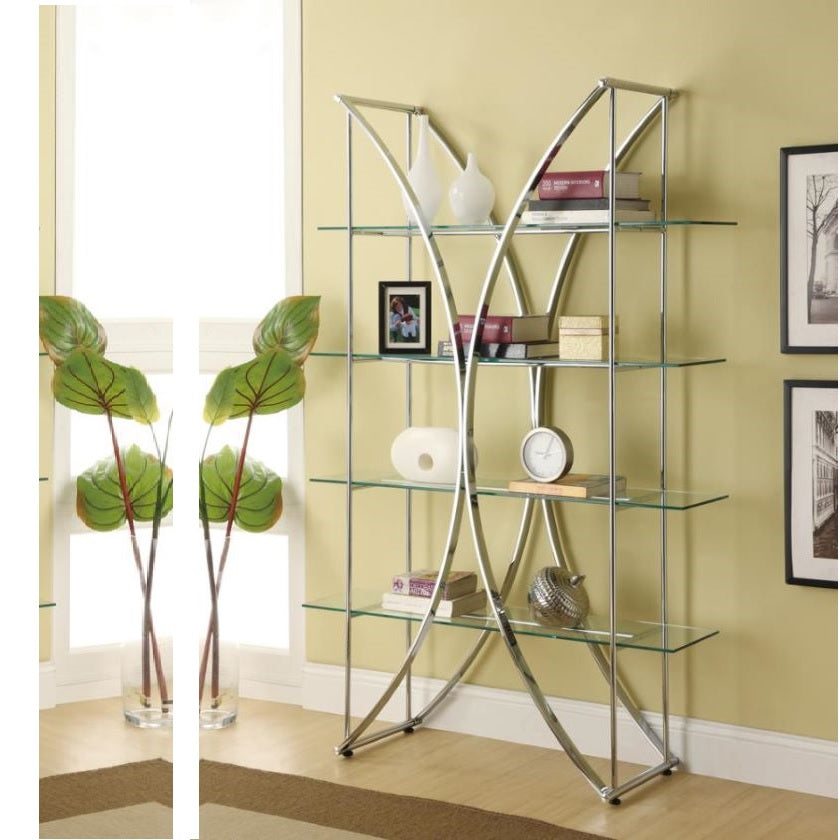 LARA Glass and Chrome Shelf