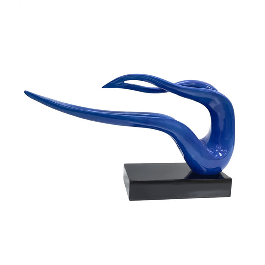 RAALS Abstract Ribbon Statue in Blue