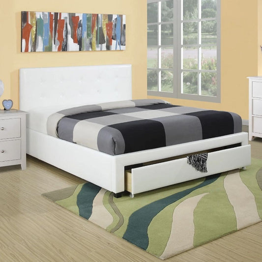 White Storage Bed