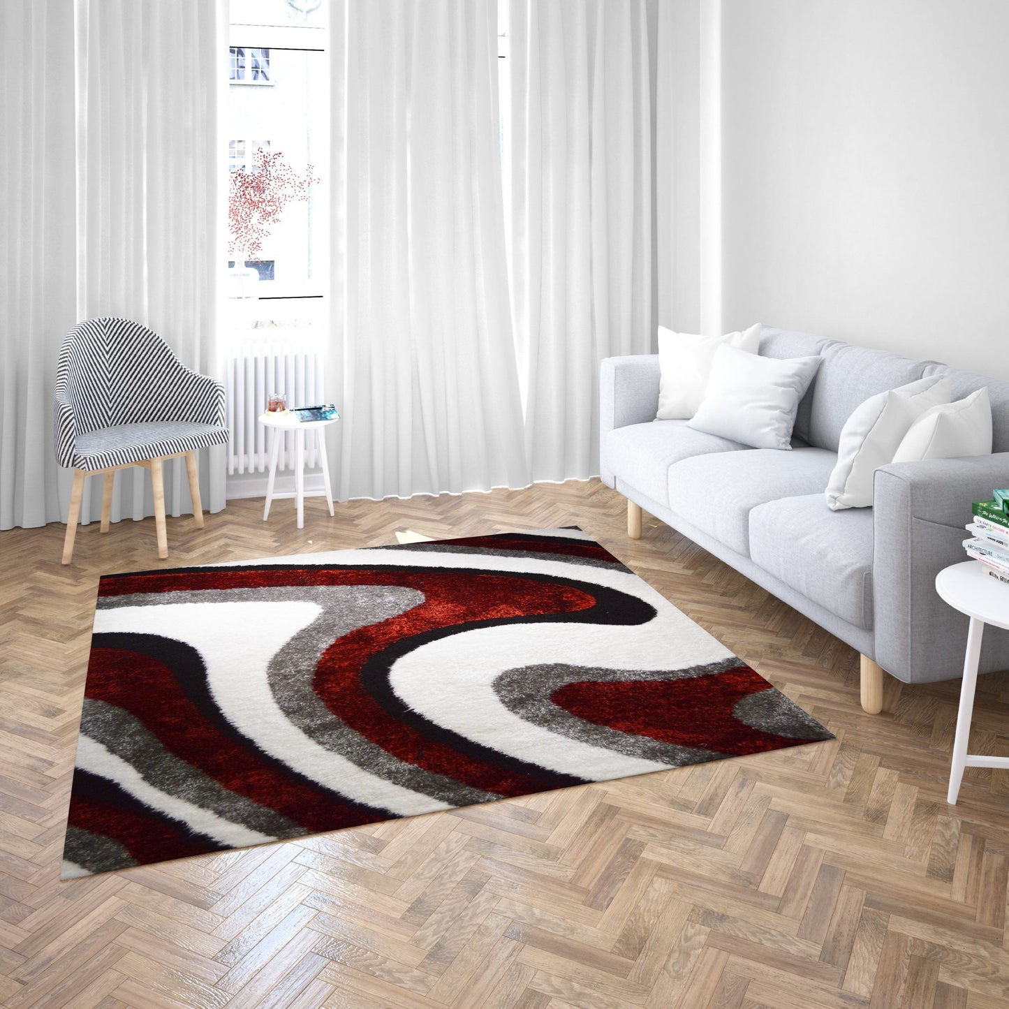 BOSFORA Winding 3D Shaggy Rug