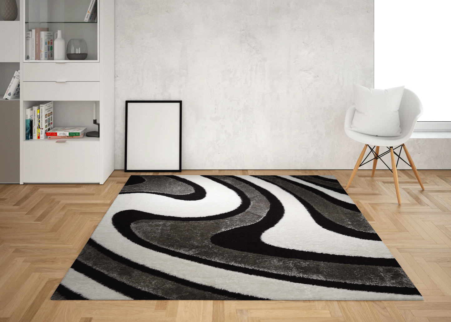 BOSFORA Winding 3D Shaggy Rug