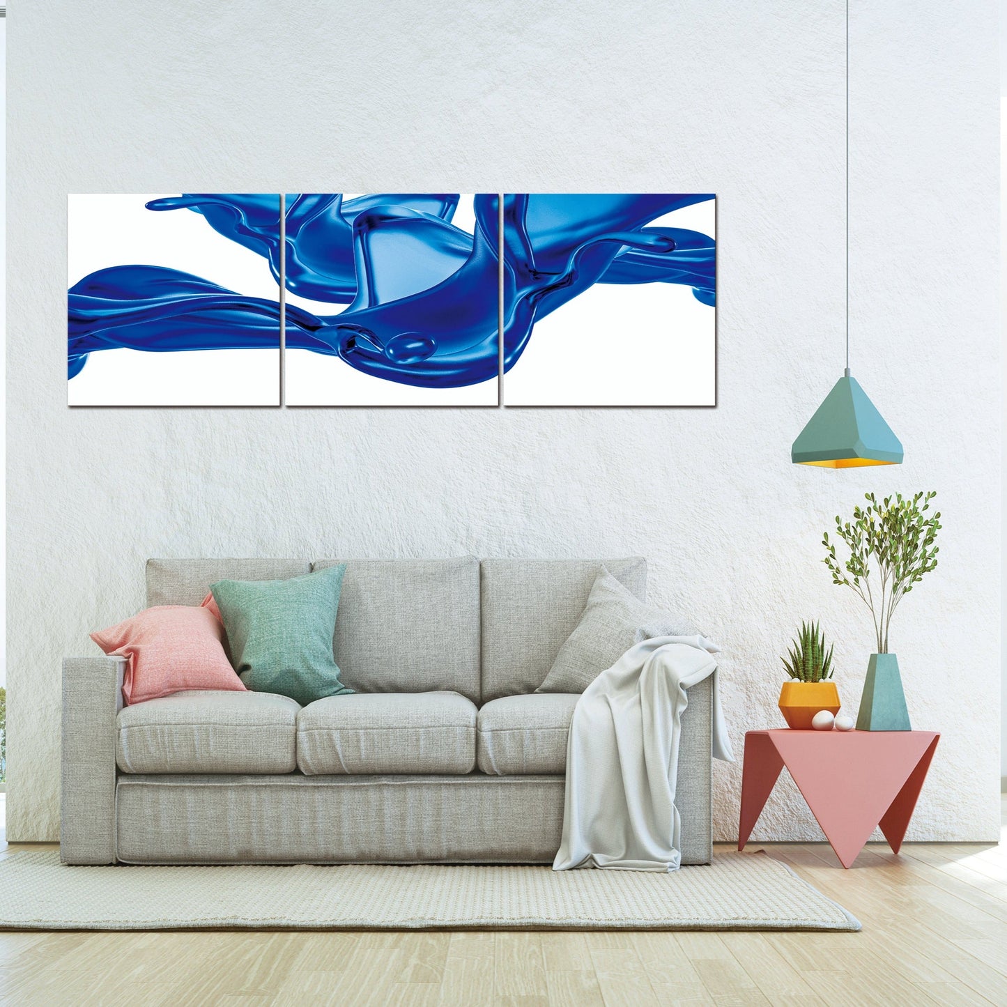 Blue Vectors Acrylic Picture