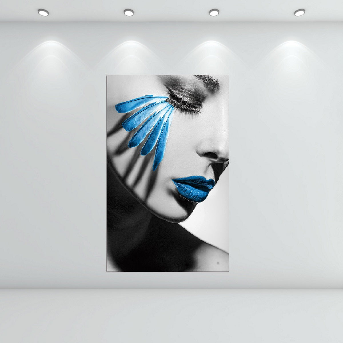 Blue Lips Acrylic Picture