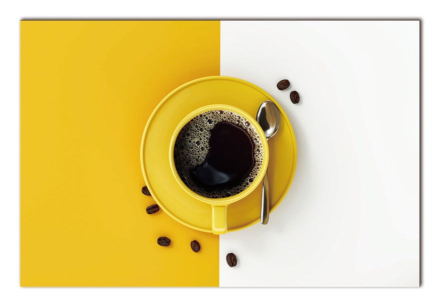 Yellow Theme Coffee Acrylic Picture