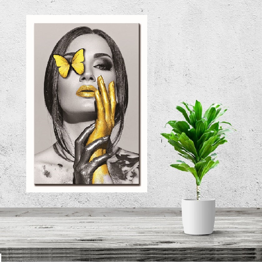 Gold Woman Acrylic Print