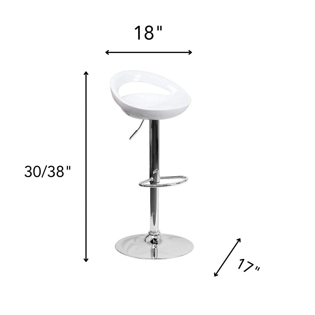 Adjustable Barstool with Footrest