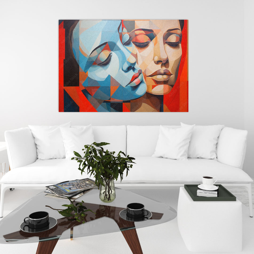 NC-91 Romance Between Women Bathed In Oil Painting Fashionable Pictures For Office Living Room or Bedroom Decor