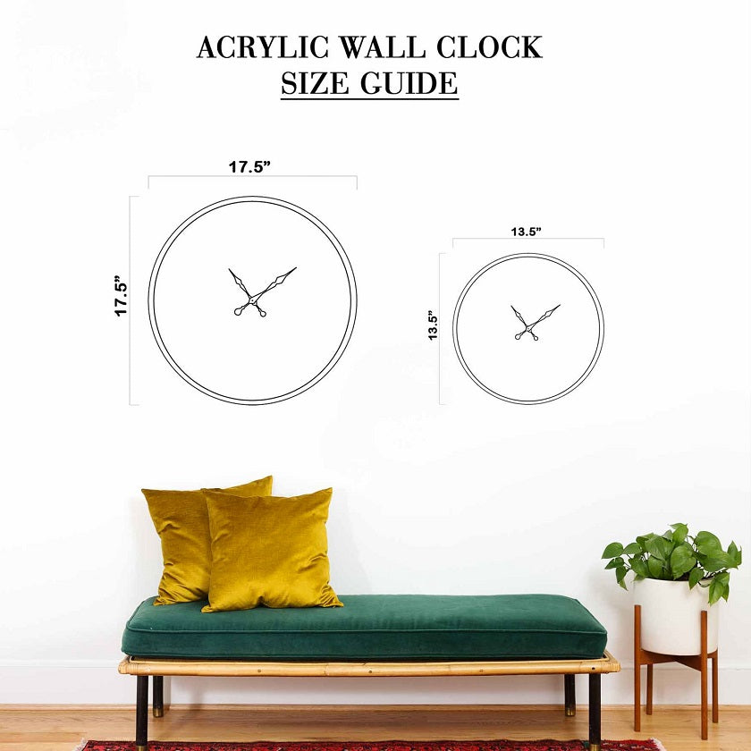 Red Rose Round Wall Clock