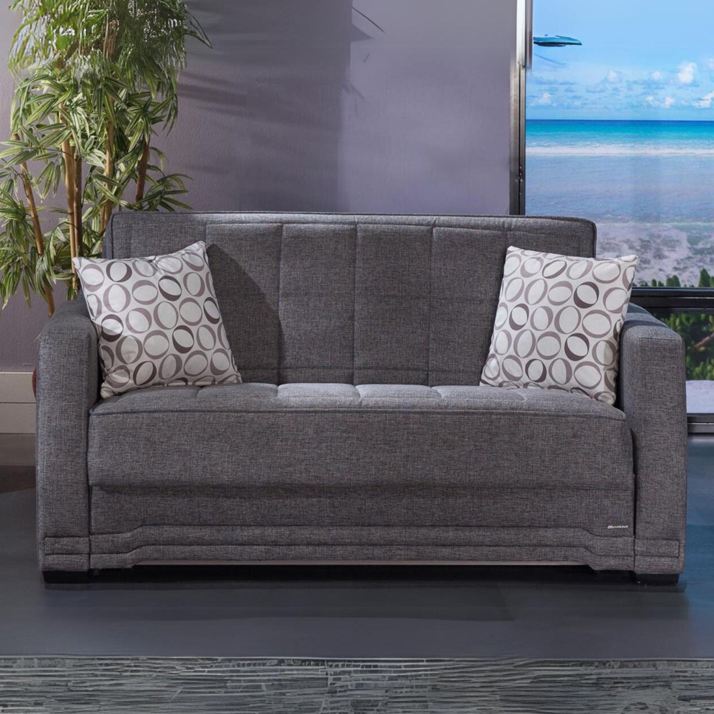 VALERIE Gray Loveseat Sleeper