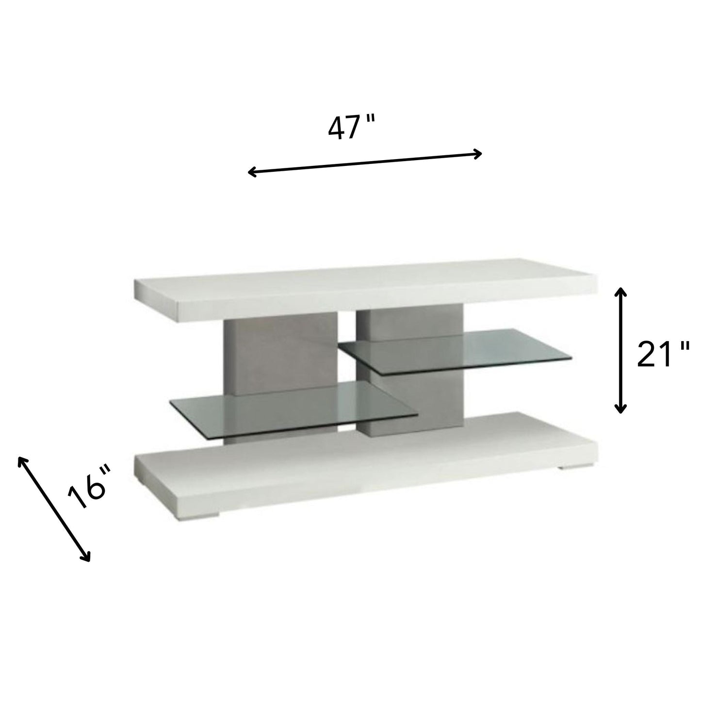 MATTEO 2 Shelves TV Stand