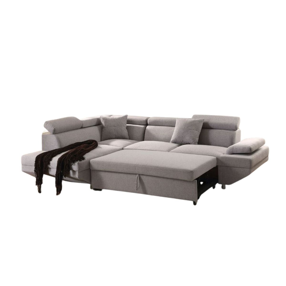 JEMIMA Light Gray Sleeper Sectional